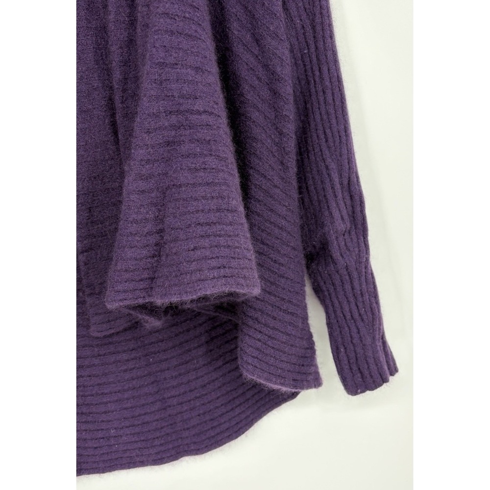 Cynthia Rowley 100% Cashmere Purple Open Front Cardigan Size Medium - Picture 4 of 10